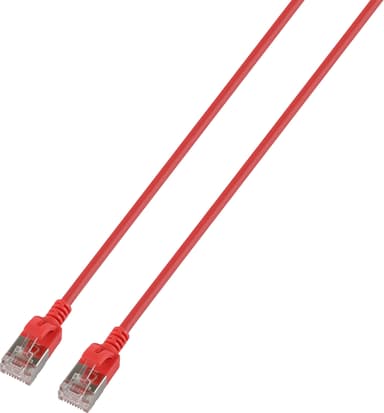 Prokord Slim Network cable / Patch cord LSZH RJ-45 Cat 6A 25m Rood