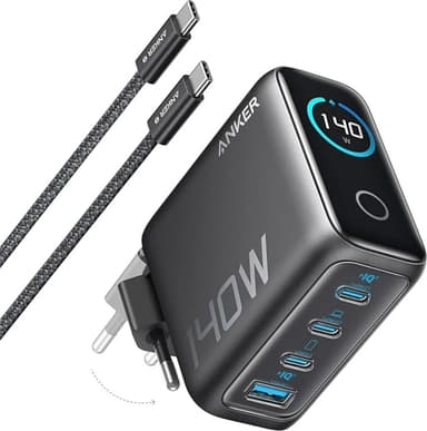 Anker Charger 140W 4-Port PD 3.1 140W Grå