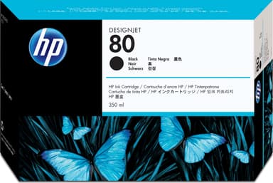 HP Muste Musta No.80 - DJ 1050C/1055CM 350ml 