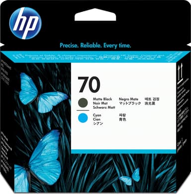 HP Skrivarhuvud NO.70 MAT Svart & Cyan - DJ Z2100 