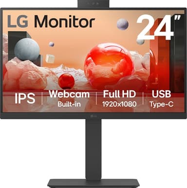 LG 24BA850-B computer monitor 60,5 cm (23.8") 1920 x 1080 Pixels Full HD Zwart 23.8" 1920 × 1080pixels IPS 16:9 100Hz