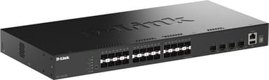 D-Link DGS-1530-28S/E netværksswitch Administreret L2 Sort