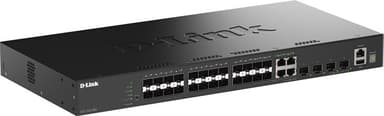 D-Link DGS-1530-28SC netværksswitch Administreret L3 Sort