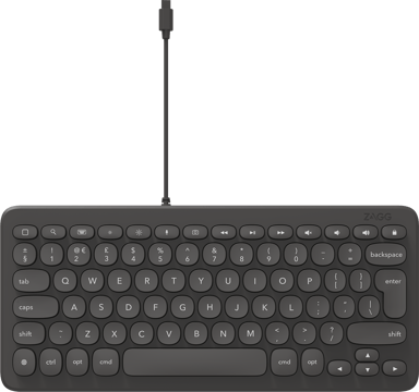 Zagg Connect Keyboard 12" Lightning Nordic Bedraad Scandinavisch