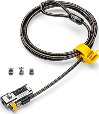 Kensington ClickSafe 3-i-1 kombinationslås til bærbar computer 