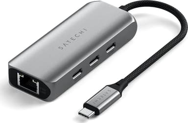 Satechi 4-in-1 USB-C hub met 2,5 Gigabit Ethernet USB-C