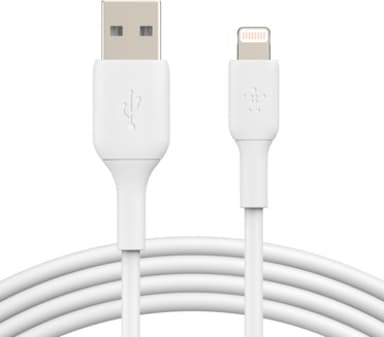 Belkin Lightning To USB-A Cable 3m Valkoinen