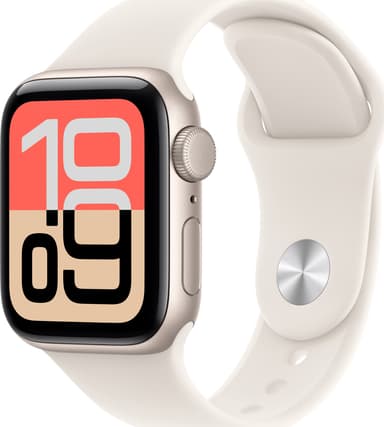 Apple Watch SE 3 GPS 40mm Starlight Aluminium Case with Starlight Sport Band - S/M 
