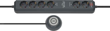 Brennenstuhl Eco-Line Comfort Switch förlängningssladdar 2 m 6 AC-utgångar Antracit 