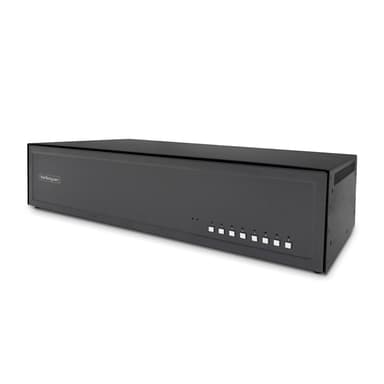 Startech StarTech.com Säker 8-portars KVM-switch för dubbla bildskärmar, DVI, NIAP 4.0 Desktop KVM, metallhölje, CAC-port, tillverkad i USA 