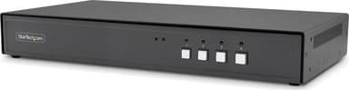 Startech StarTech.com Secure 4-Port KVM Switch, HDMI of DisplayPort, 4K 60Hz, NIAP 4.0 Gecertificeerd, Metalen Behuizing, CAC Poort, Sabotagebeveiliging, Made in USA 