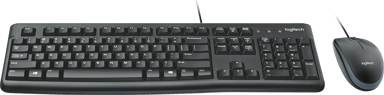 Logitech Desktop MK120 Kabel Nordisk