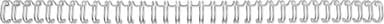 GBC WireBind metallspiral 3:1 No9 A4 silver 250st 