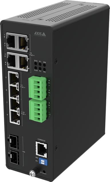 Axis 02621-001 nätverksswitchar hanterad 10G Ethernet (100/1000/10000) Strömförsörjning via Ethernet (PoE) stöd Svart
