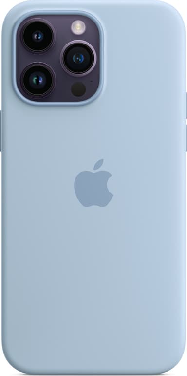 Apple Silicone Case With Magsafe Lichtblauw