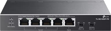 TP-Link Omada TL-SG1005P-PD network switch Gigabit Ethernet (10/100/1000) Power over Ethernet (PoE) Black 
