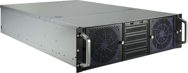 Inter-Tech IPC 3U-30765 3U 19" Rack Svart