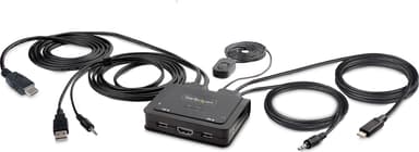 Startech StarTech.com C2-H46-UAC-CBL-KVM KVM-switch Zwart 