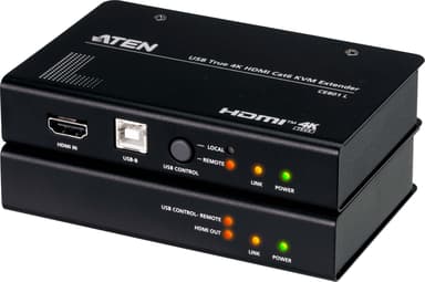 Aten USB True 4K HDMI Cat 6 KVM Extender 