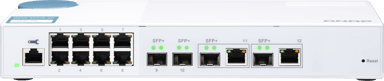 QNAP QSW-M408-2C verkkokytkin Hallittu L2 10G Ethernet (100/1000/10000) Valkoinen 