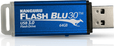 Kanguru Flashblu30 16GB - USB 3.0 W/Wp 16GB USB-A Sininen