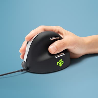 R-Go Tools Wired HE Mouse - Large USB-A Mus