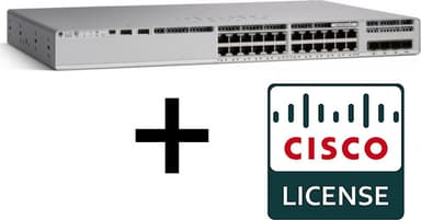 Cisco Catalyst 9200L-24T-4G-E 24-port 4xSFP + DNA Essentials licenspaket 3 år