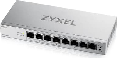 Zyxel GS1200-8HPV3 Hallittu L2 Gigabit Ethernet (10/100/1000) Power over Ethernet -tuki Työpöytä Harmaa