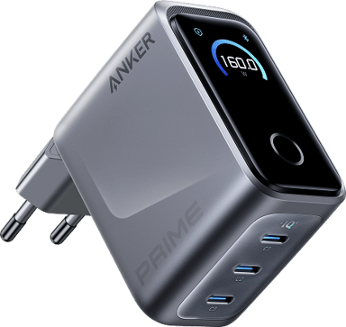 Anker Prime Charger 160W 3 Ports 160W Argent, Sølv