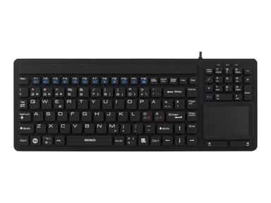 Deltaco Silicone Ip68 Keyboard & Touchpad Kablet Nordisk