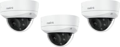 Reolink RLC-843A 8MP AI PoE Dome IK10-kamera 3-pakning 