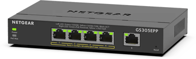Netgear GS305EPP 5-Port Gigabit Ethernet Easy Smart Essential PoE+ 120W 