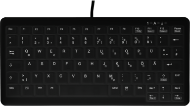 Contour Design Active Key ClassicClean Medical Backlit Mini Kablet Nordisk Tastatur