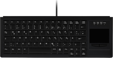 Contour Design Active Key Industrial Keyboard IP68 Touchpad Compact Ledningsført Nordisk Tastatur