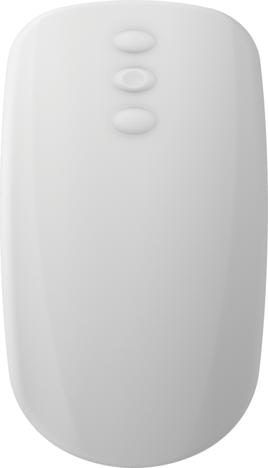 Contour Design Active Key QuickClean Medical IP68 Scroll Buttons RF trådløst Mus Hvid