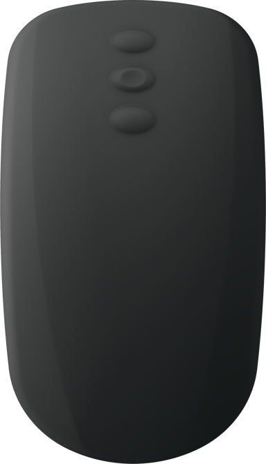 Contour Design Active Key QuickClean Medical IP68 Scroll Buttons RF trådløst Mus Sort