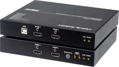 Aten USB HDMI Dual View HDBaseT 2.0 KVM Extender 4K 