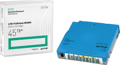 HPE LTO-9 Ultrium 45TB WORM Custom Labeled 20 Data Cartridges with Cases Lege gegevenscartridge 1,26 cm 