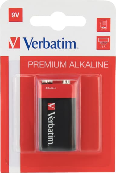 Verbatim Paristo Alkaline 9V/6LF22 1-pack Blister 