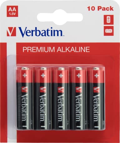 Verbatim Batteri Alkaline AA/LR6 10-pakning 