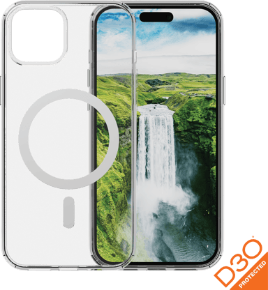 dbramante1928 Iceland Ultra D30 MagSafe iPhone 15 Läpinäkyvä, Valkoinen