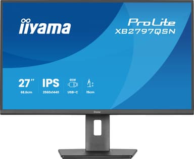 iiyama ProLite XB2797QSN-B1 27" 2560 × 1440pixels IPS 16:9 75Hz