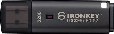 Kingston IronKey Locker Plus 50 G2 32GB USB-A Zwart