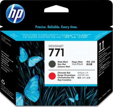 HP Skriverhode 771 MATTE Svart + RED - DESIGNJET Z6200 