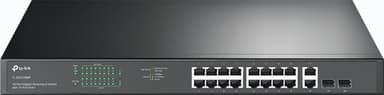 TP-Link TL-SG1218MP netværksswitch Ikke administreret Gigabit Ethernet (10/100/1000) Strøm over Ethernet (PoE) 1U Sort 