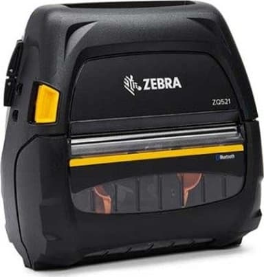 Zebra ZQ521 DT 203dpi-display 113 mm BT/WiFi RFID med batteri 
