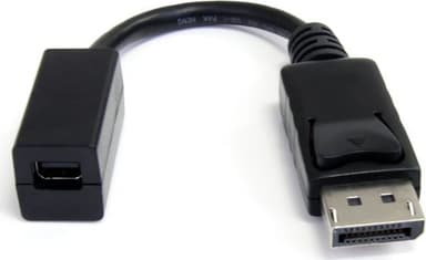 Startech 6in DisplayPort to Mini DisplayPort Video Cable Adapter 0.152m Mini DisplayPort DisplayPort Musta