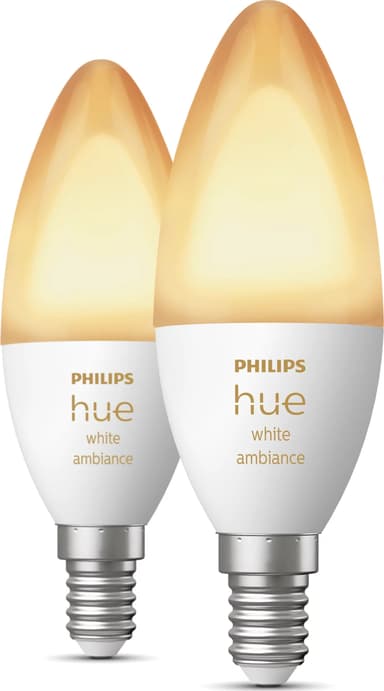 Philips Hue White ambiance Kynttilälamppu - E14-älylamppu - (2 kpl) 