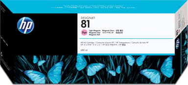 HP Inkt Ljus Magenta No.81 DJ 5000/5500 