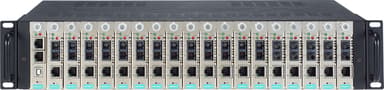 Moxa TRC-2190-AC nettverksmediakonverterer Svart, Sølv 